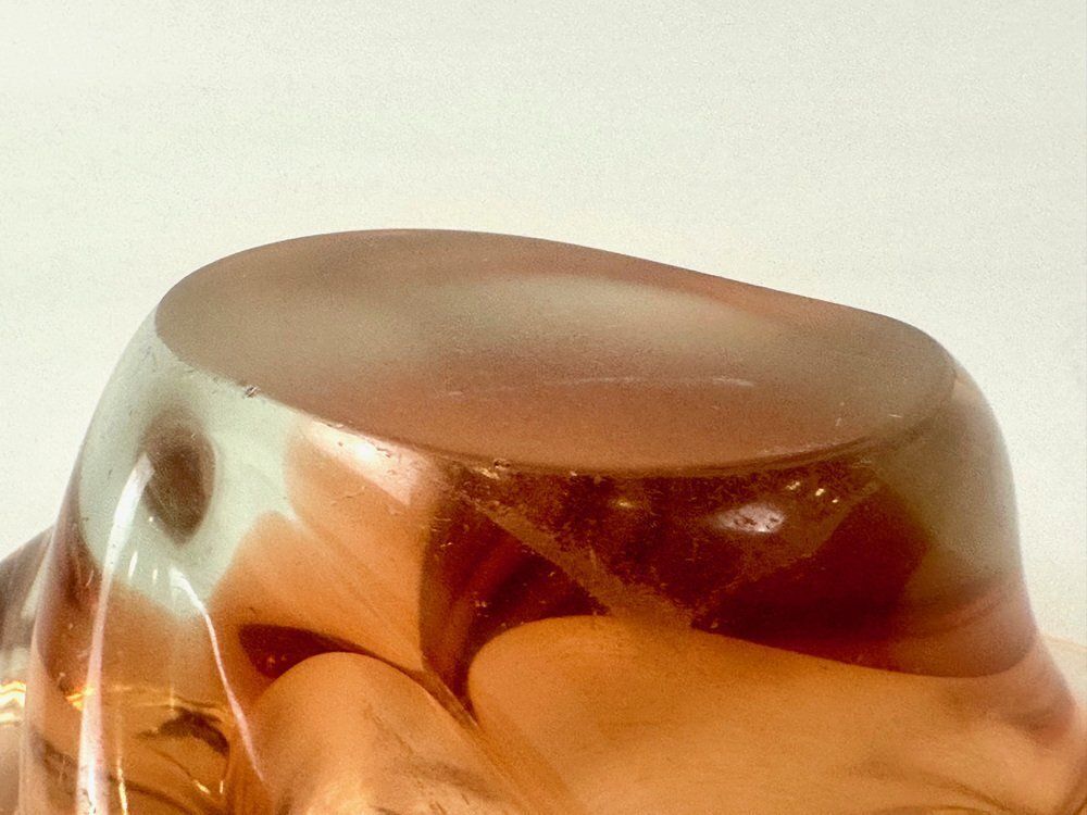 photo furniture Art Glass Ashtray Or Bowl Attributed To Josef Hospodka For Chribska Sklarna, 1960s