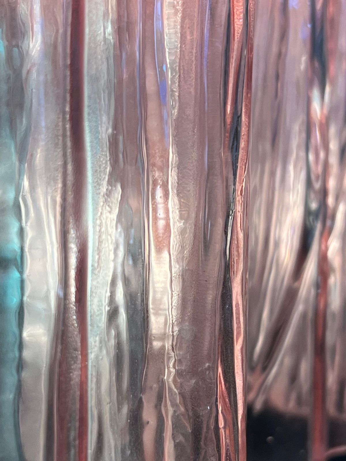 photo vinterior Charming Italian Pink An Blue Chandelier By Valentina Planta, Murano