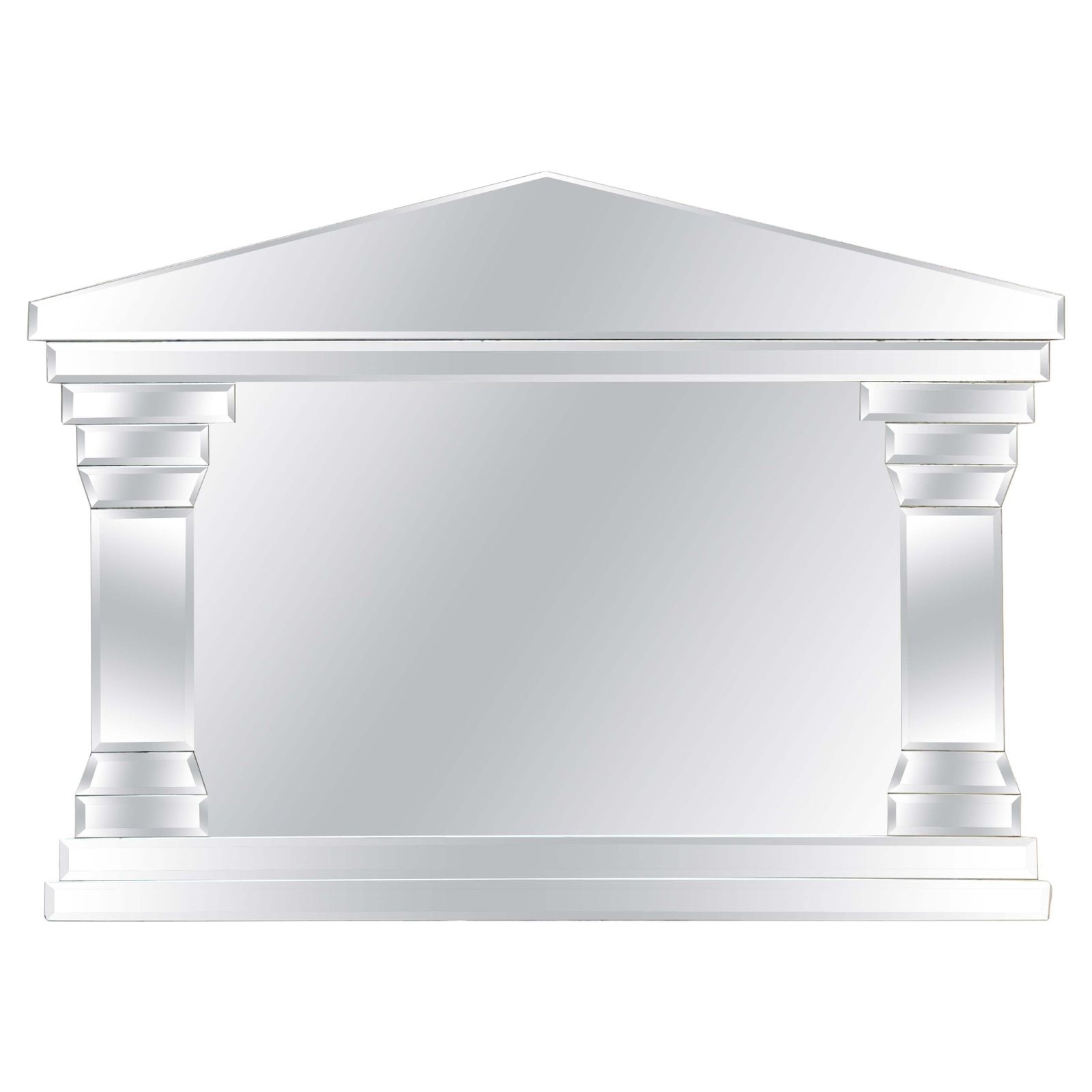 Miroir rectangulaire biseauté pleine longueur de style Hollywood Regency