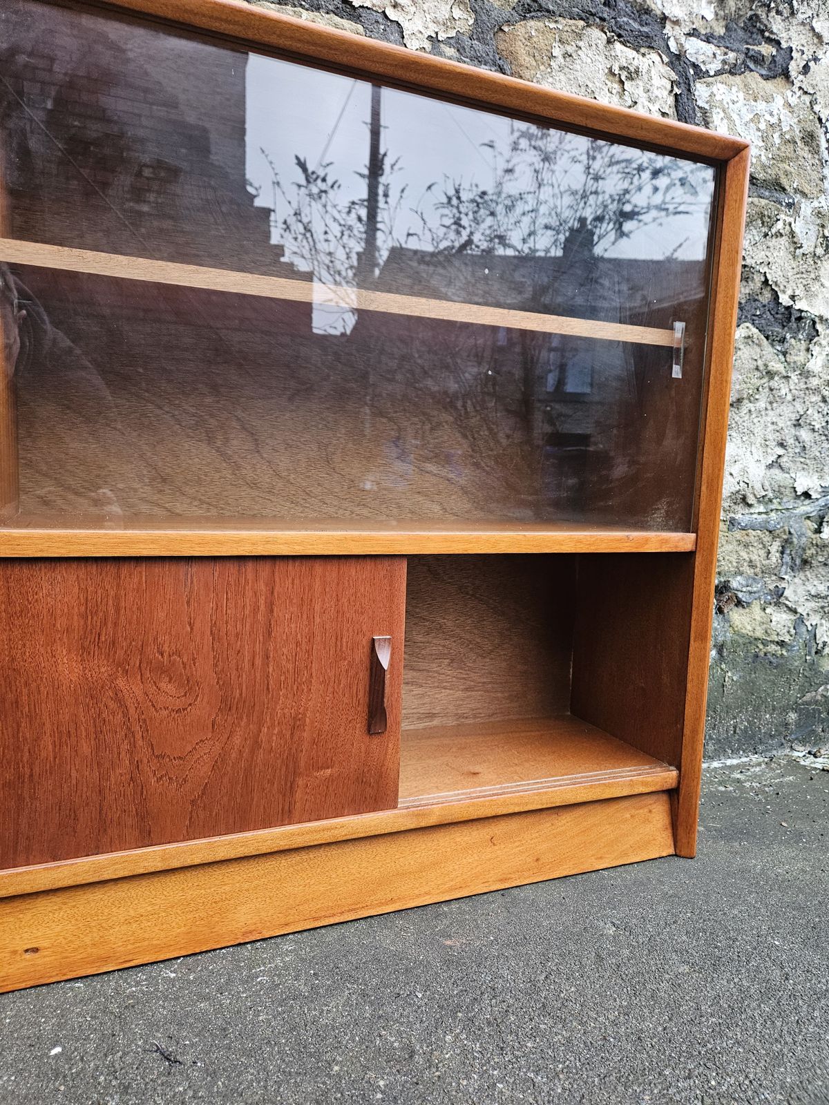 photo furniture Display Cabinet By Herbert Gibbs Bookcase Shelving Mid Century Teak Furniture
