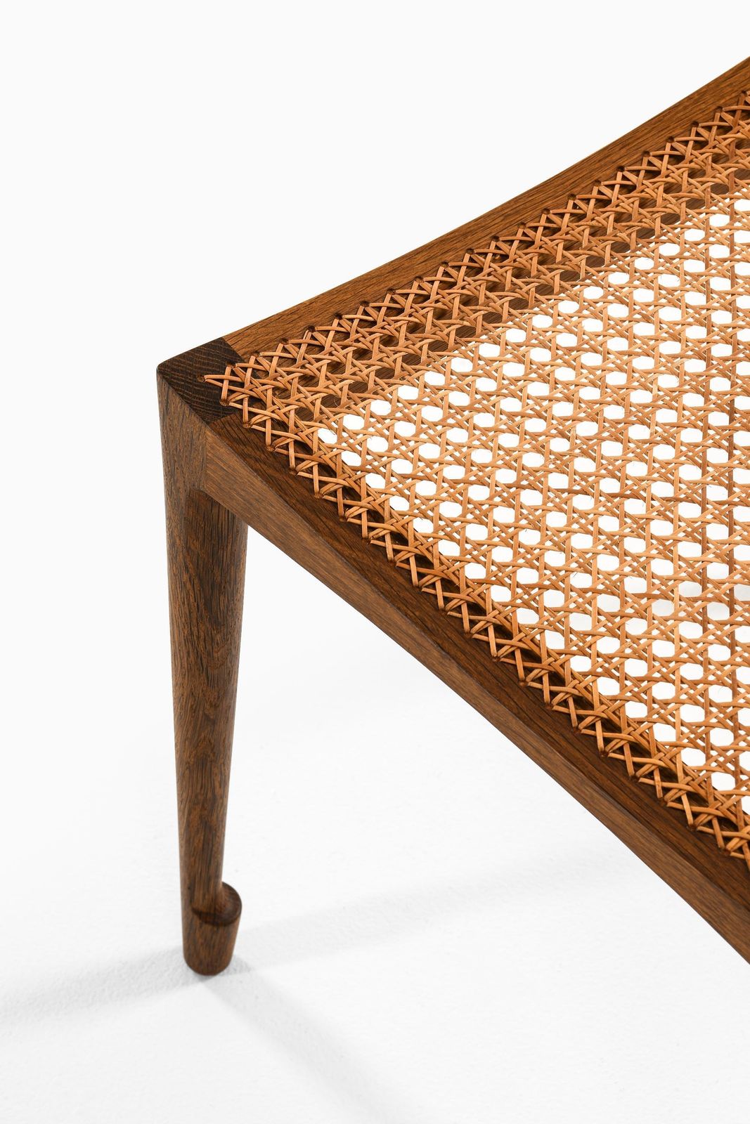 Rare Stool With Solid Oak Frame By Bernt Petersen, 1950s photo 7338.0