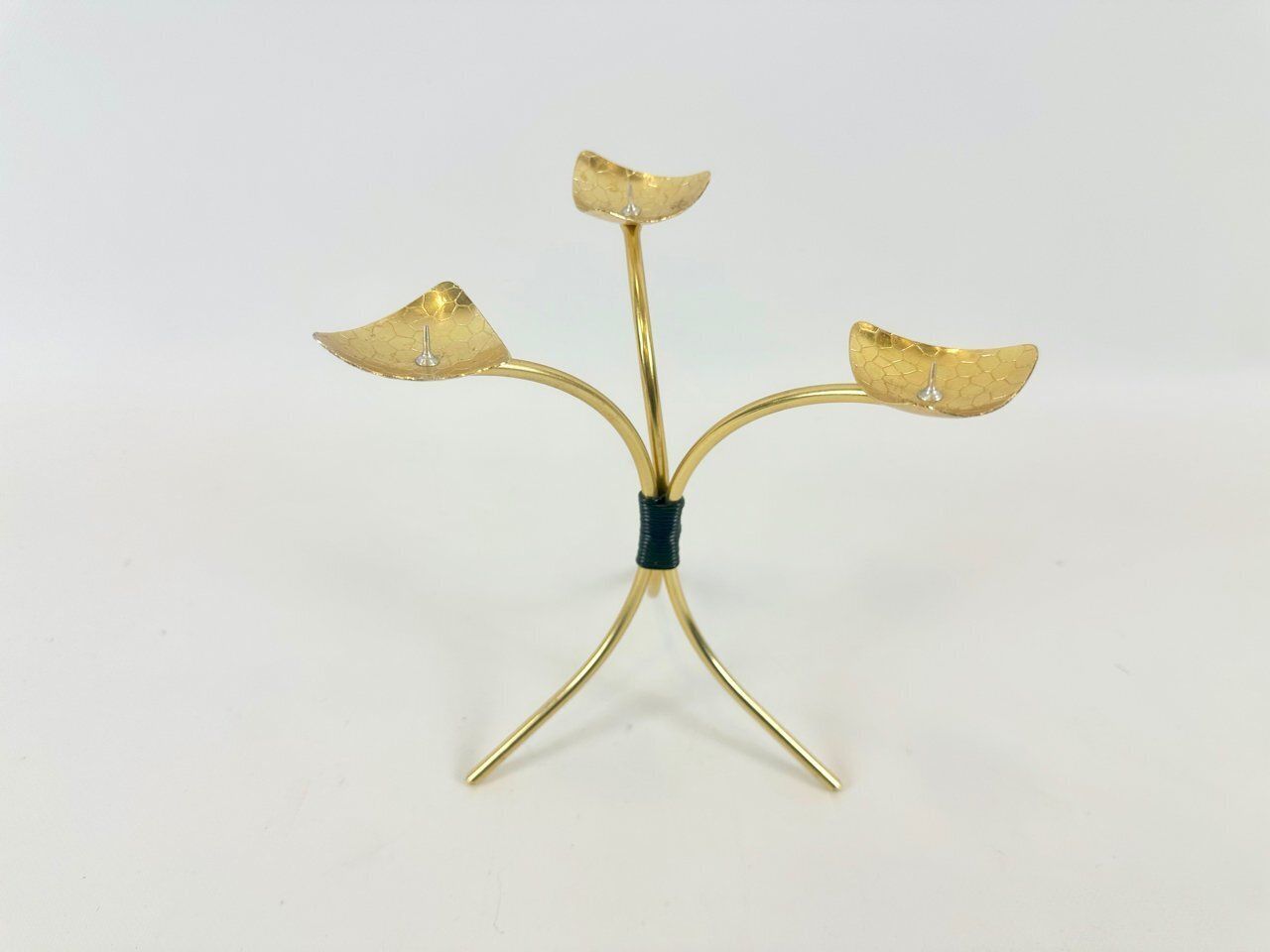 Vintage Brass And Aluminium Candleholder In The Style Of Carl Auböck, 1960s photo furniture