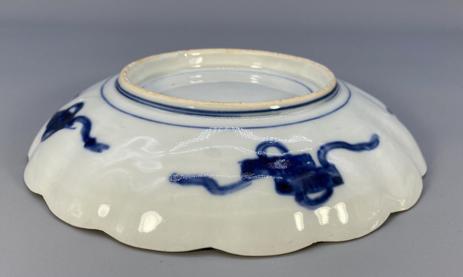 Home Decor Fine Pair 18thc Japanese Edo Period Scallop Form Porcelain Imari Bowl Dish Plate photo