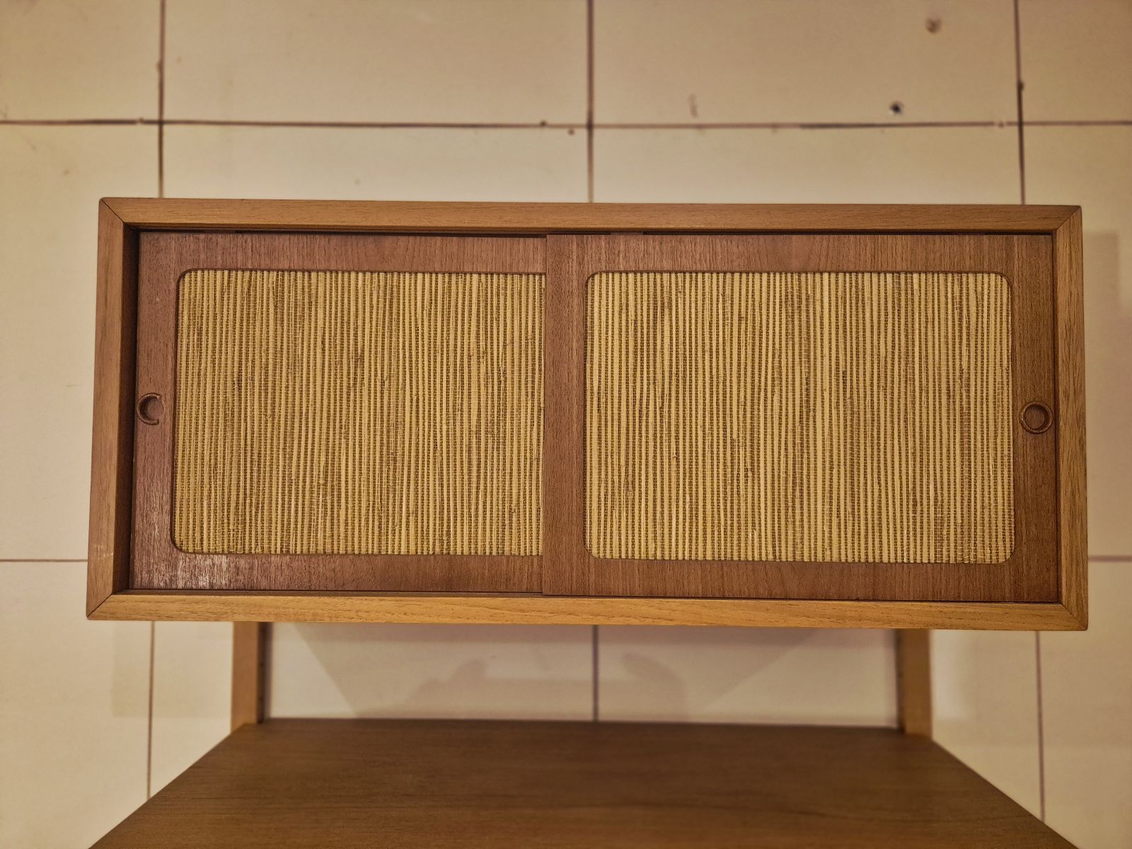 Wall Unit In Teak With Bar Cabinet, Scandinavian Mid Century 1960s photo vintage