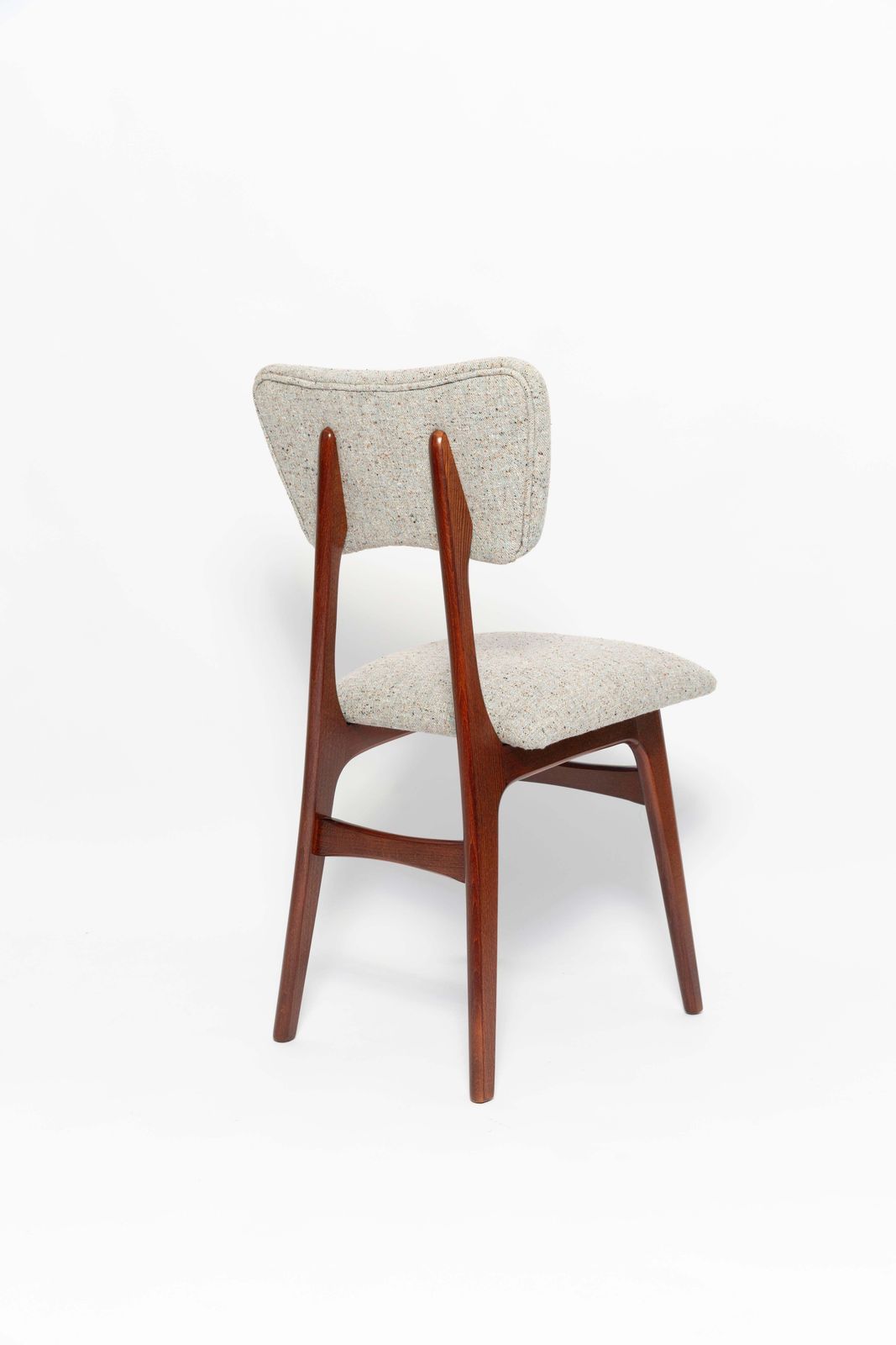Mid Century Butterfly Chair, Blue Gray Wool, Walnut Wood, Europe, 1960s  1 photo 720.0
