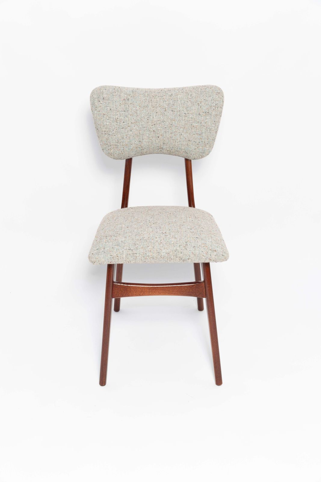 photo furniture Mid Century Butterfly Chair, Blue Gray Wool, Walnut Wood, Europe, 1960s  1