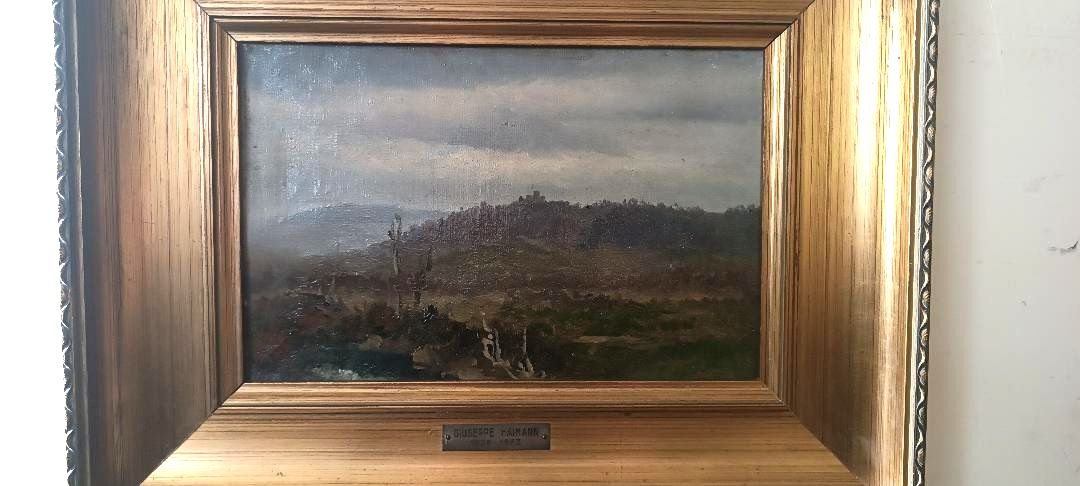Oil Painting On Canvas, Joseph Hainmann (Milan 1828 Alexandria Of Egypt photo Art