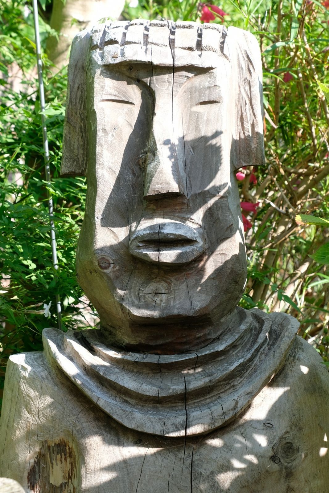 photo for sale Naïve Folk Art Wooden Bust Of A Mythical Man – Hand Carved