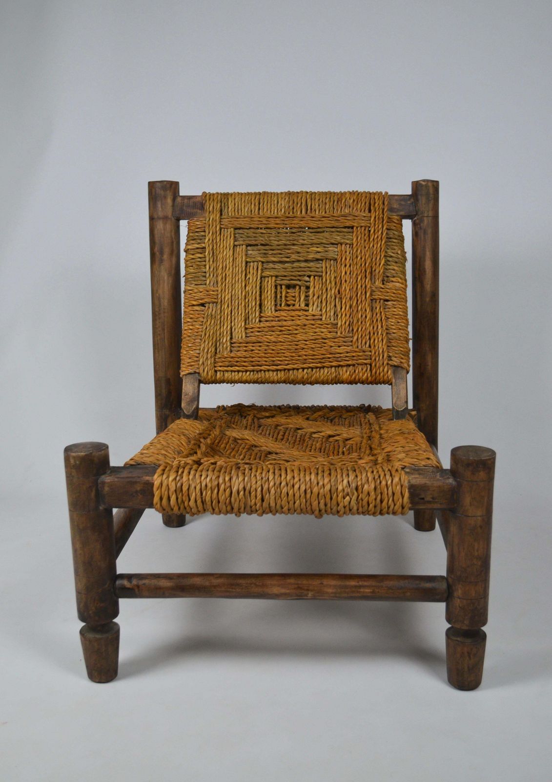 Low Rope Lounge Chair By Audoux Minet, France, 1950s photo Furniture