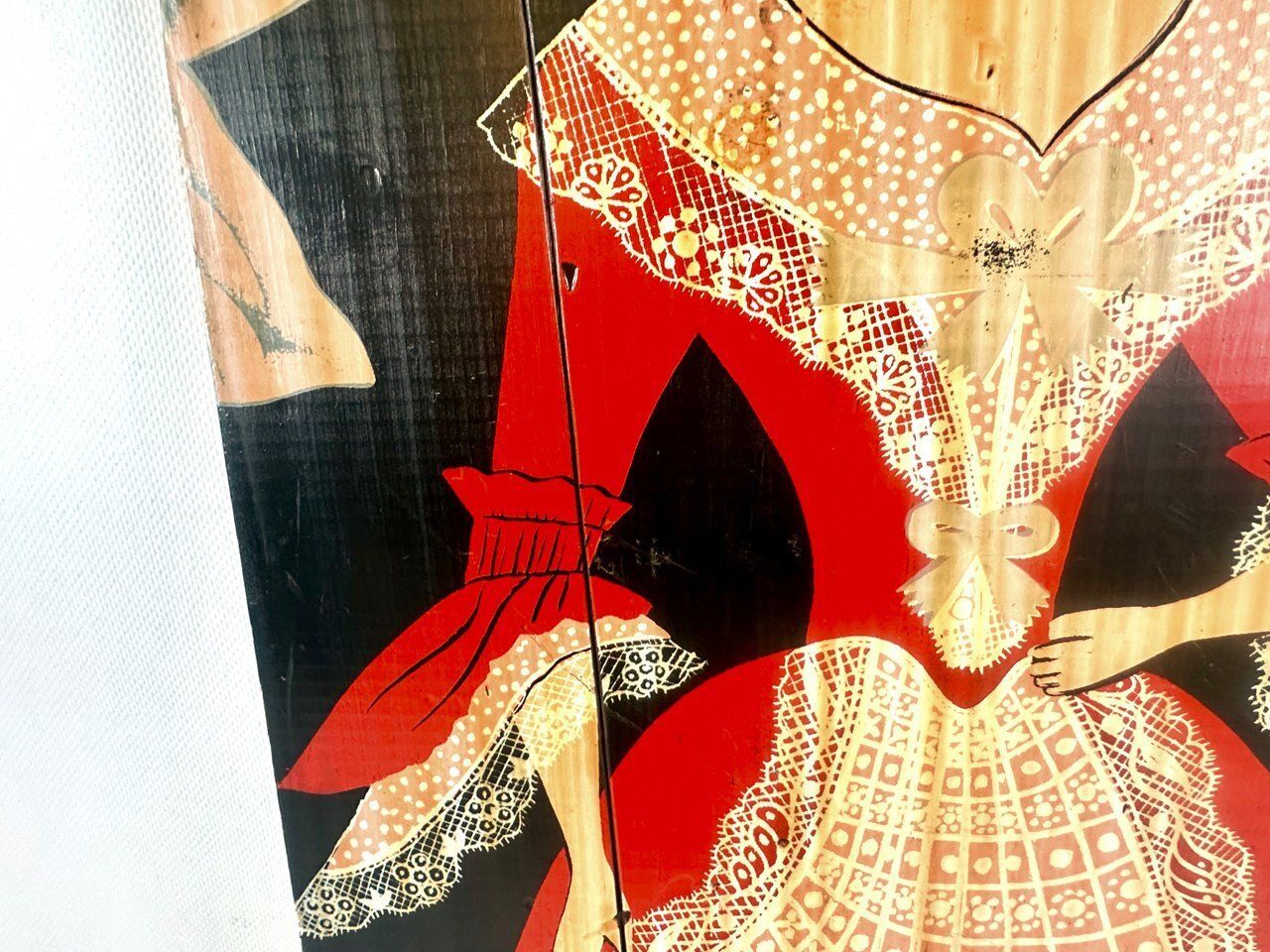 George Nathan, Colonial Woman, 1960s, Painting On Board photo Art