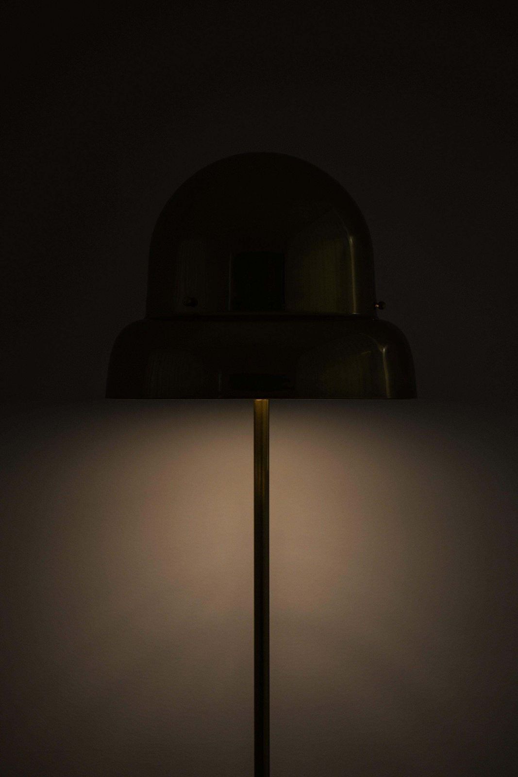 Floor Lamp In Brass And Plastic By Eje Ahlgren, 1970's photo vintage