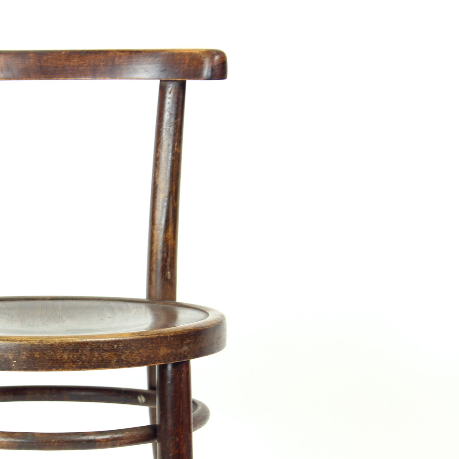 1950s Round Bentwood Child Chair By Tatra photo for sale