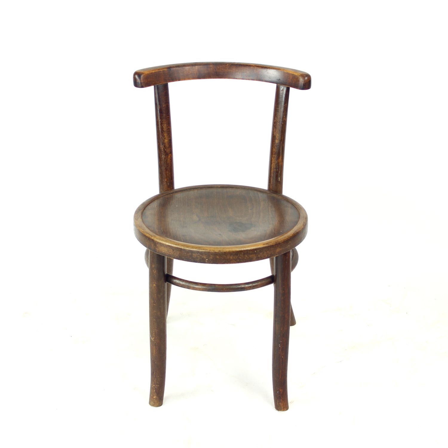 1950s Round Bentwood Child Chair By Tatra photo vinterior