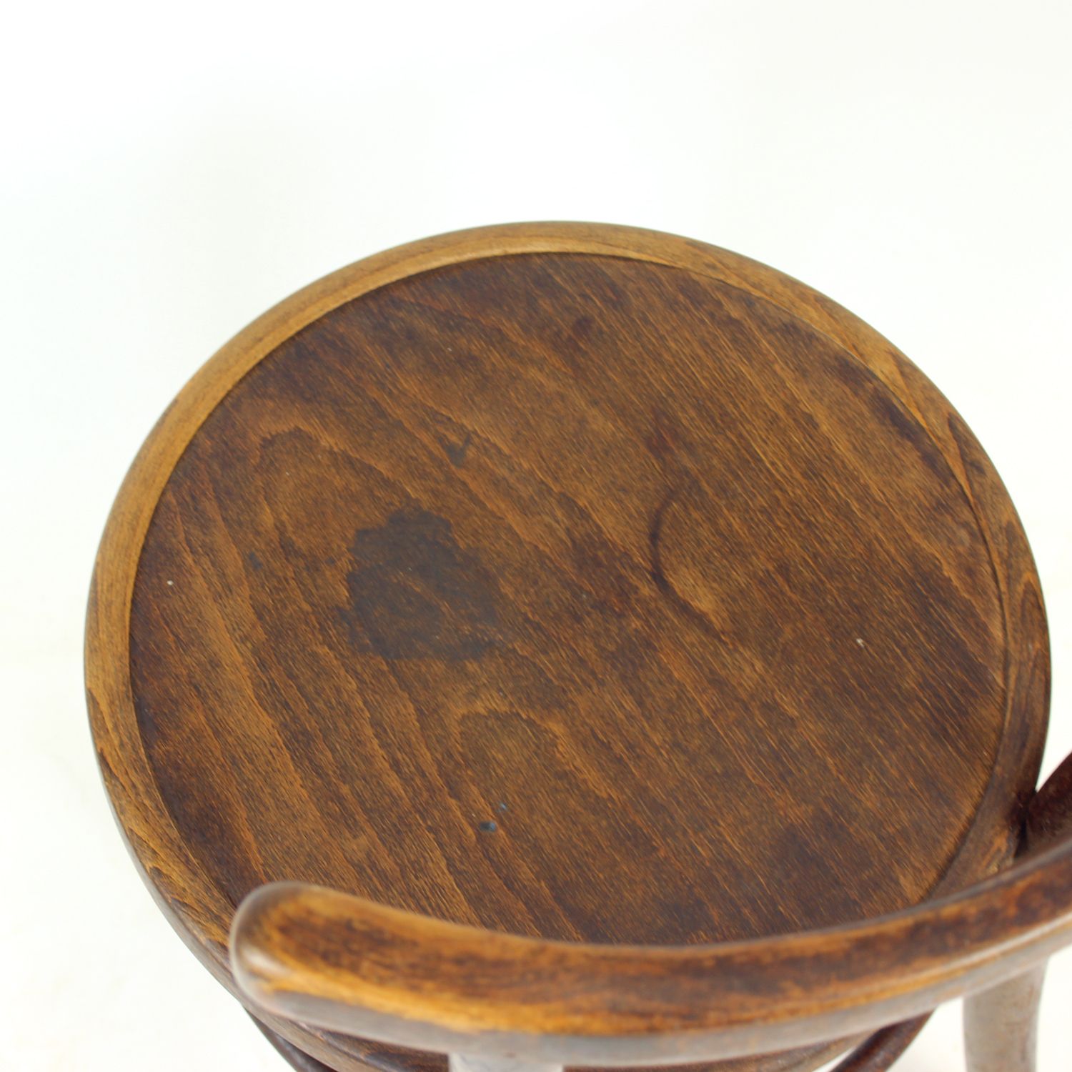 1950s Round Bentwood Child Chair By Tatra photo vintage