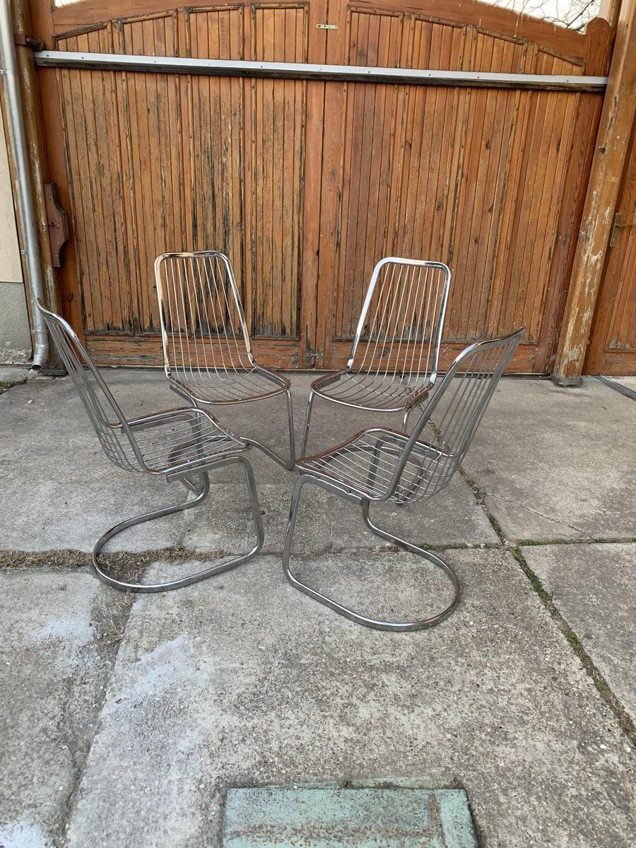 Italian Dining Chairs By Gastone Rinaldi, 1970s, Set Of 4 photo furniture