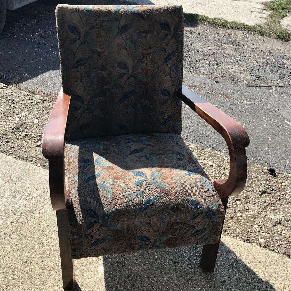 Set Of Art Deco Hungarian Walnut Armchairs, 1930s photo buy