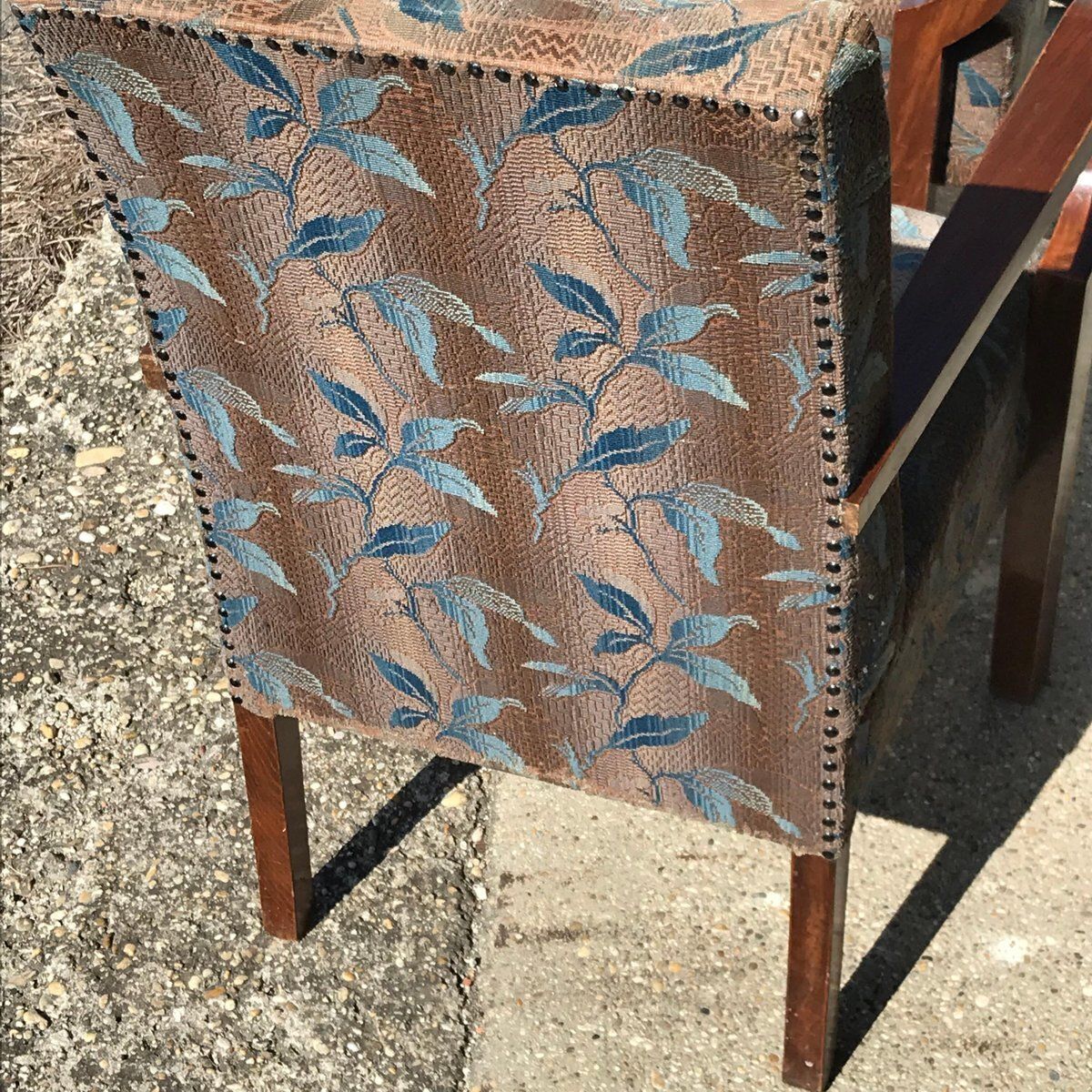 Set Of Art Deco Hungarian Walnut Armchairs, 1930s photo vintage