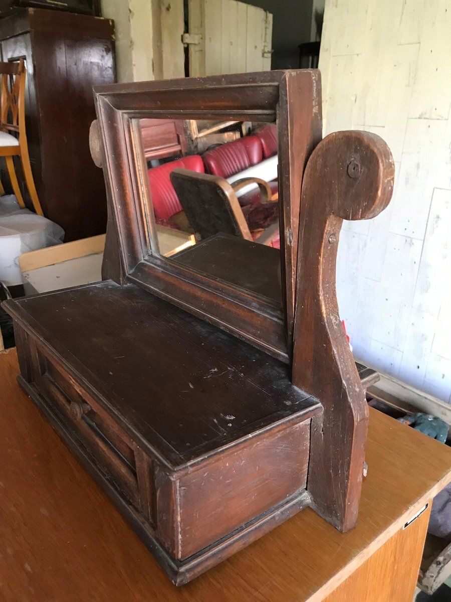 Vintage Rustic Mirror, 1920s photo for sale