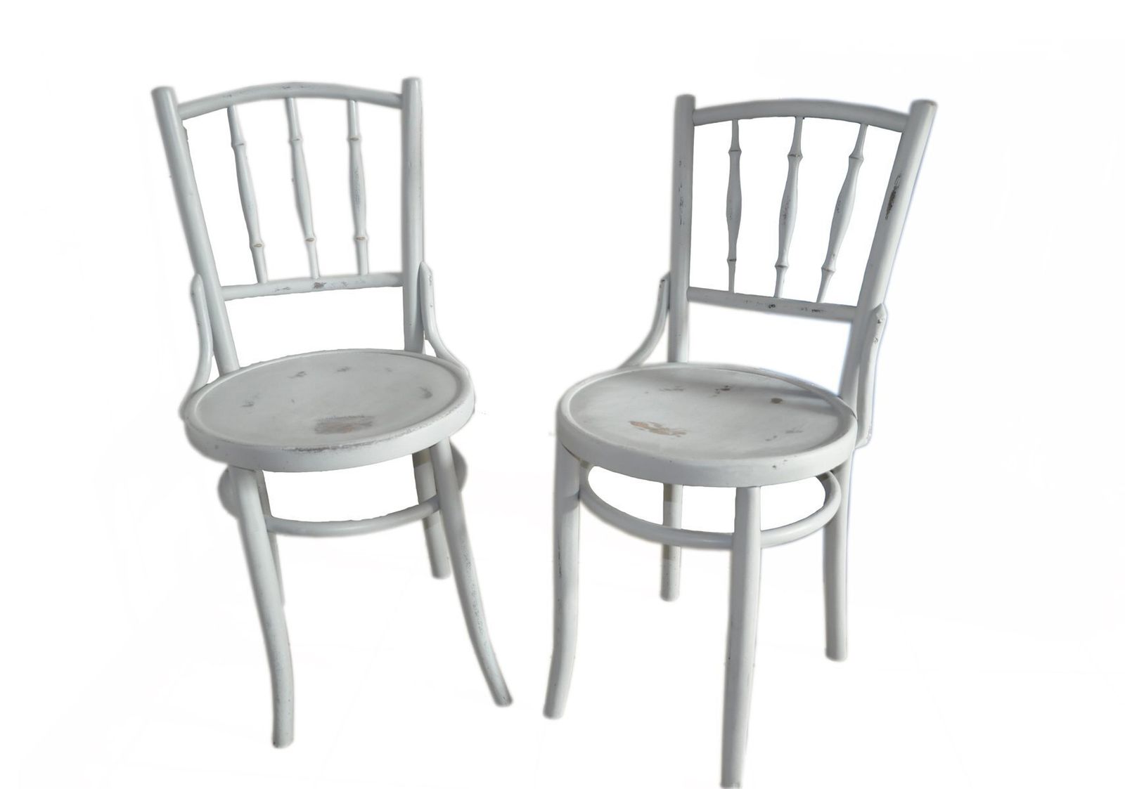 Furniture Set Of Grey Bistro Chairs From Lichtig, 1900s photo