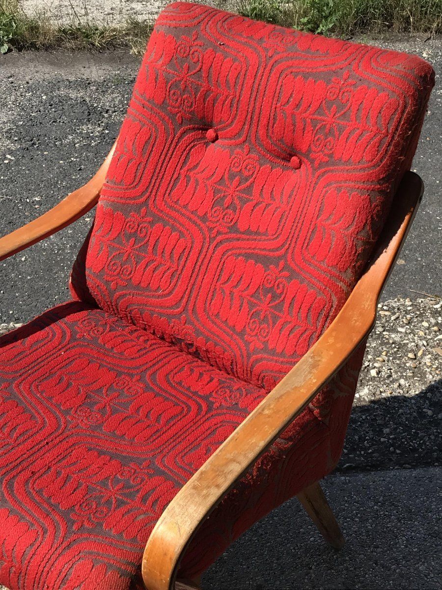 Czech Wooden Lounge Chair By Jaroslav Smidek, 1960s photo furniture