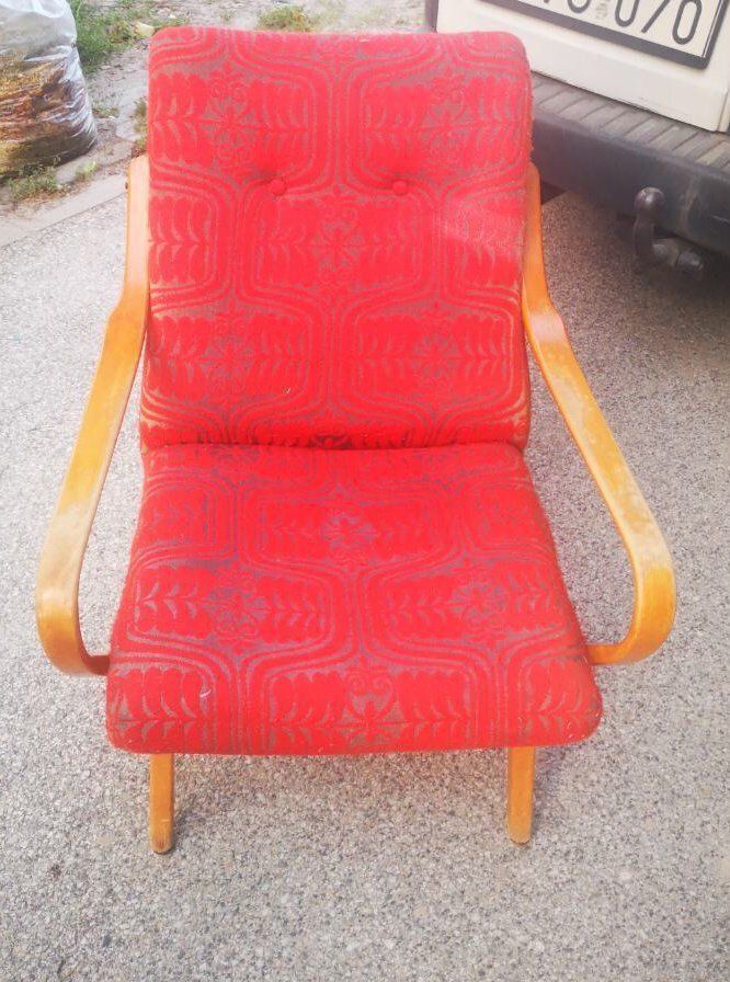 Czech Wooden Lounge Chair By Jaroslav Smidek, 1960s photo for sale