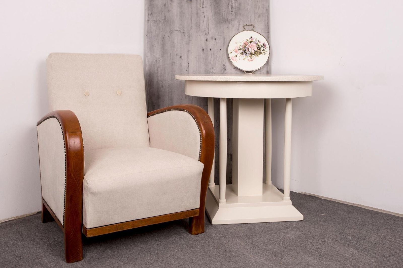 Vintage Art Deco Hungarian Armchair, 1930s photo furniture