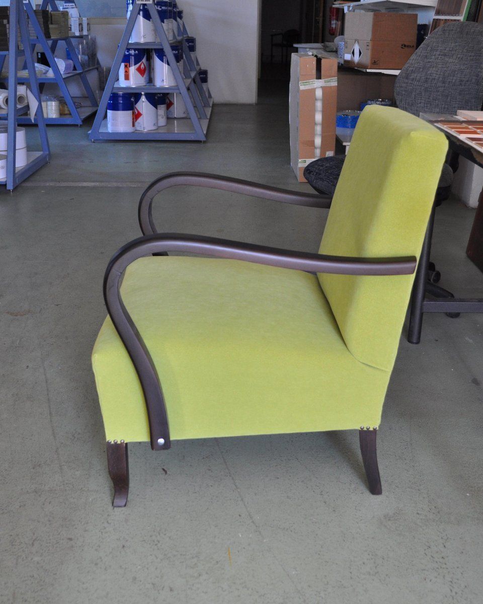 Art Deco Green Armchair, 1920s photo furniture