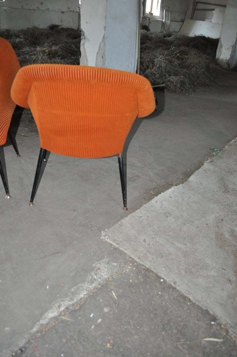 Set Of Mid Century Black Metal Lounge Chairs From Veb Sitzmöbelwerke Waldheim, 1960s photo buy