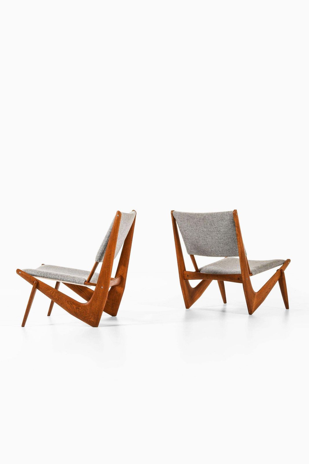Pair Of Easy Chairs In Oak By Bertil W. Behrman, 1950’s photo 14676.0