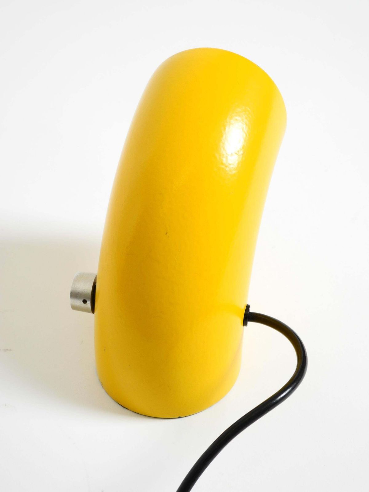Very Rare Original Space Age 60s Yellow Table Lamp Made Of Iron By Temde photo 881.0