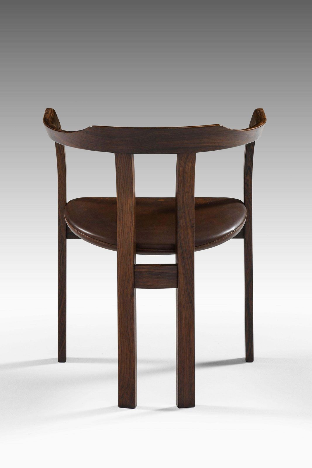 Armchair In Rosewood And Original Brown Leather By Hans Olsen, 1960's photo Furniture