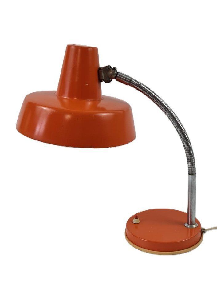 Desk Lamp In Orange Metal, Hungary, 1970s