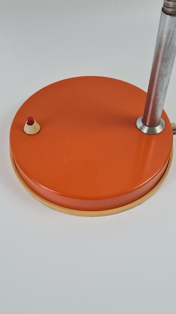 Desk Lamp In Orange Metal, Hungary, 1970s photo Lighting
