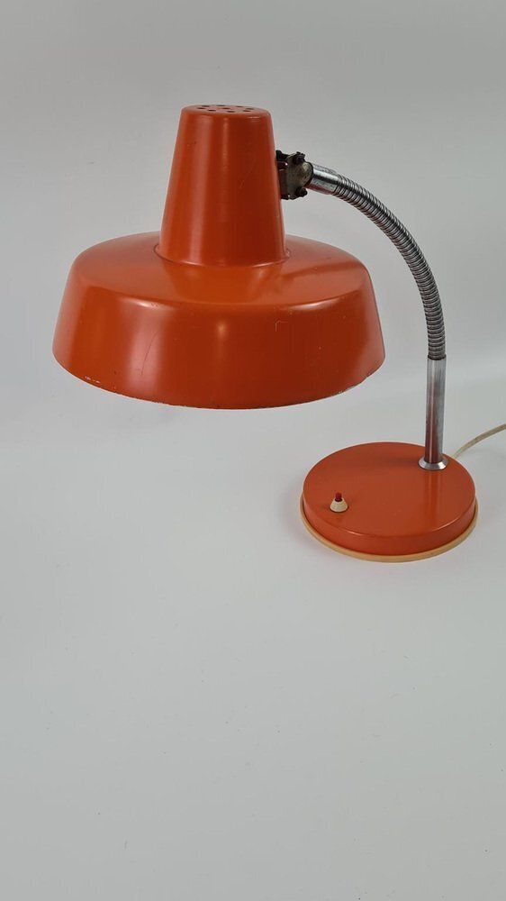 Desk Lamp In Orange Metal, Hungary, 1970s photo buy