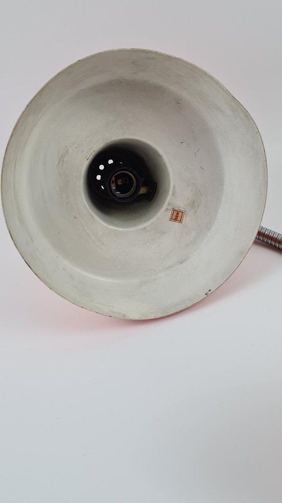 Lighting Desk Lamp In Orange Metal, Hungary, 1970s photo