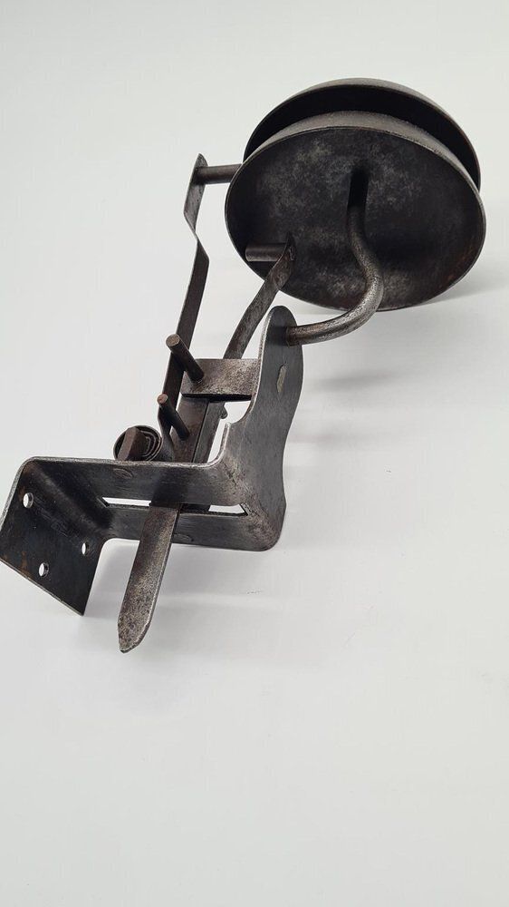 French Art Nouveau Doorbell In Gray Metal, 1890s photo 350.0