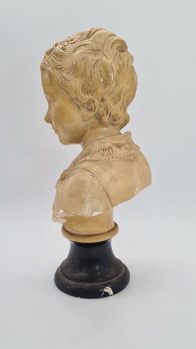 Bust Of Boy In Plaster, 1890s photo vinterior