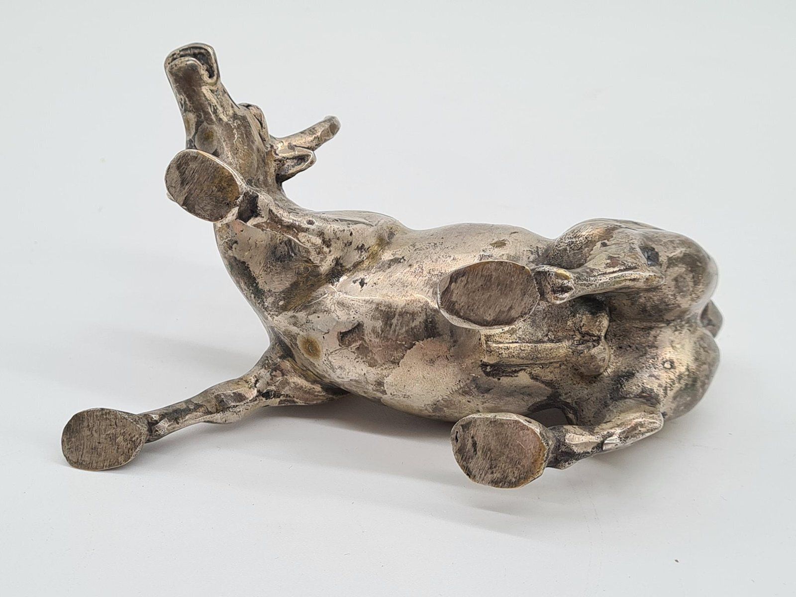 Charging Bull Figurine In Bronze By A. Di Modica, 1980s. photo Art