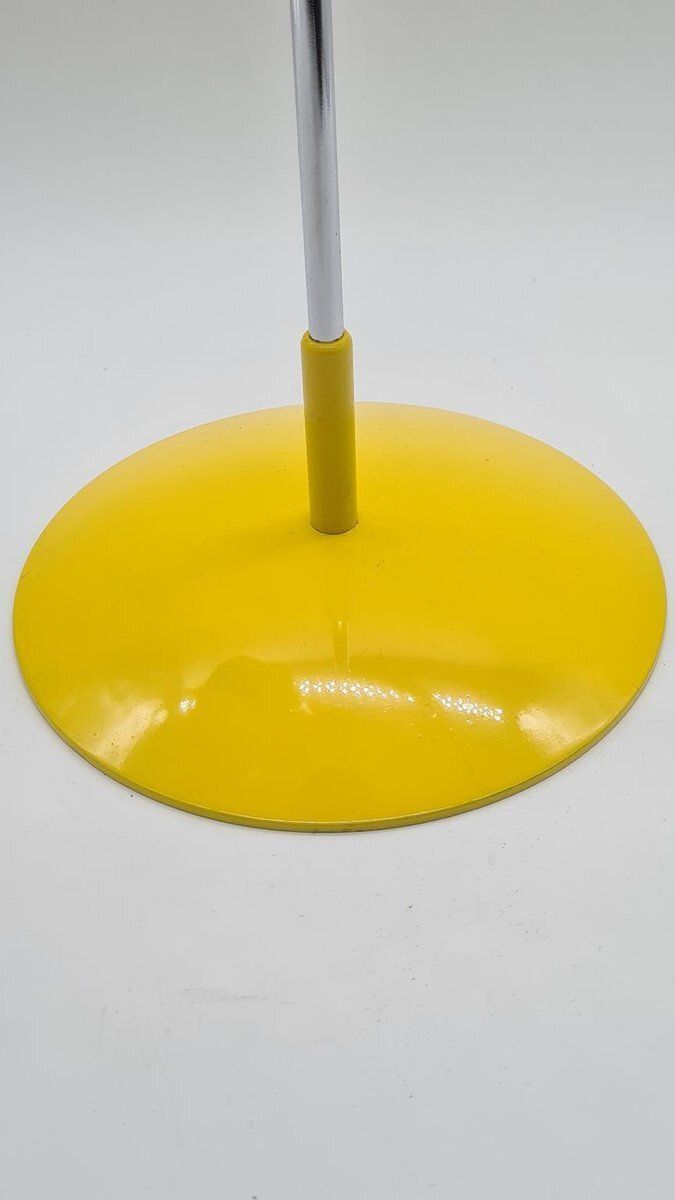 Desk Lamp In Yellow Metal And Chrome By J. Hůrka, Czechoslovakia, 1970s photo 201.0