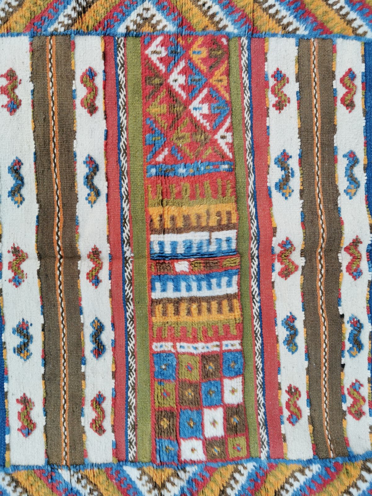 No Custom Fee/6.5×3.2 Ft/ Handmade Moroccan Rug Berber Glaoui Carpet Made Of Camel Wool.200x100cm photo 565.0