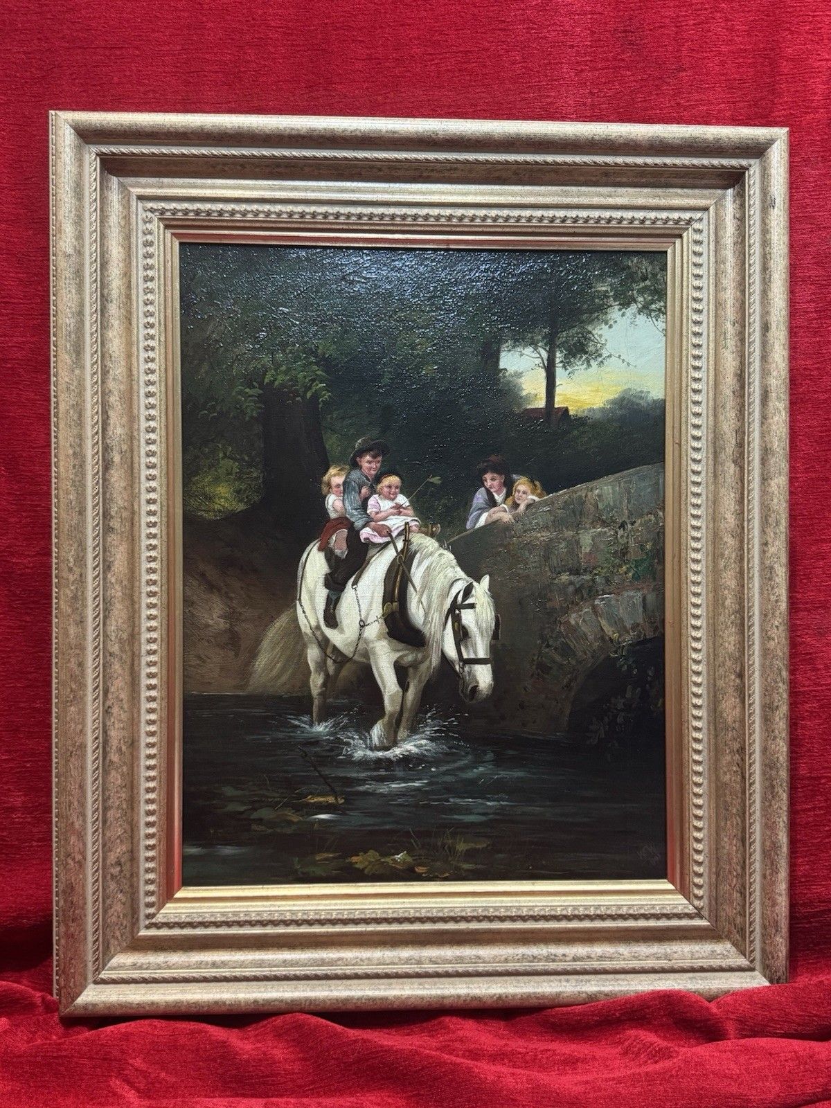 British School Oil Painting After Frederick Morgan (1847 1927) Titled ‘Steady’