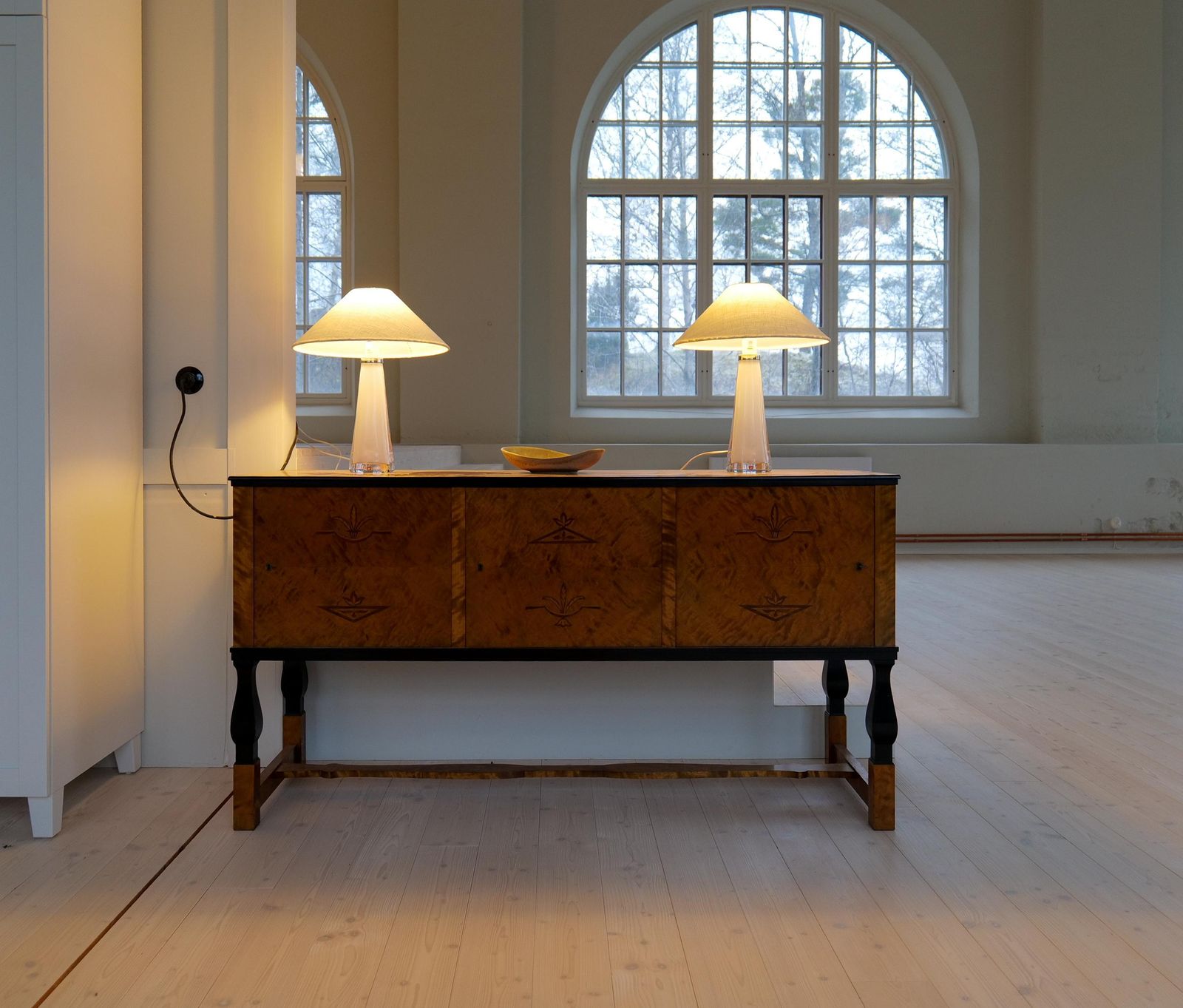 photo for sale Midcentury Table Lamps By Carl Fagerlund For Orrefors Sweden Rd, 1566