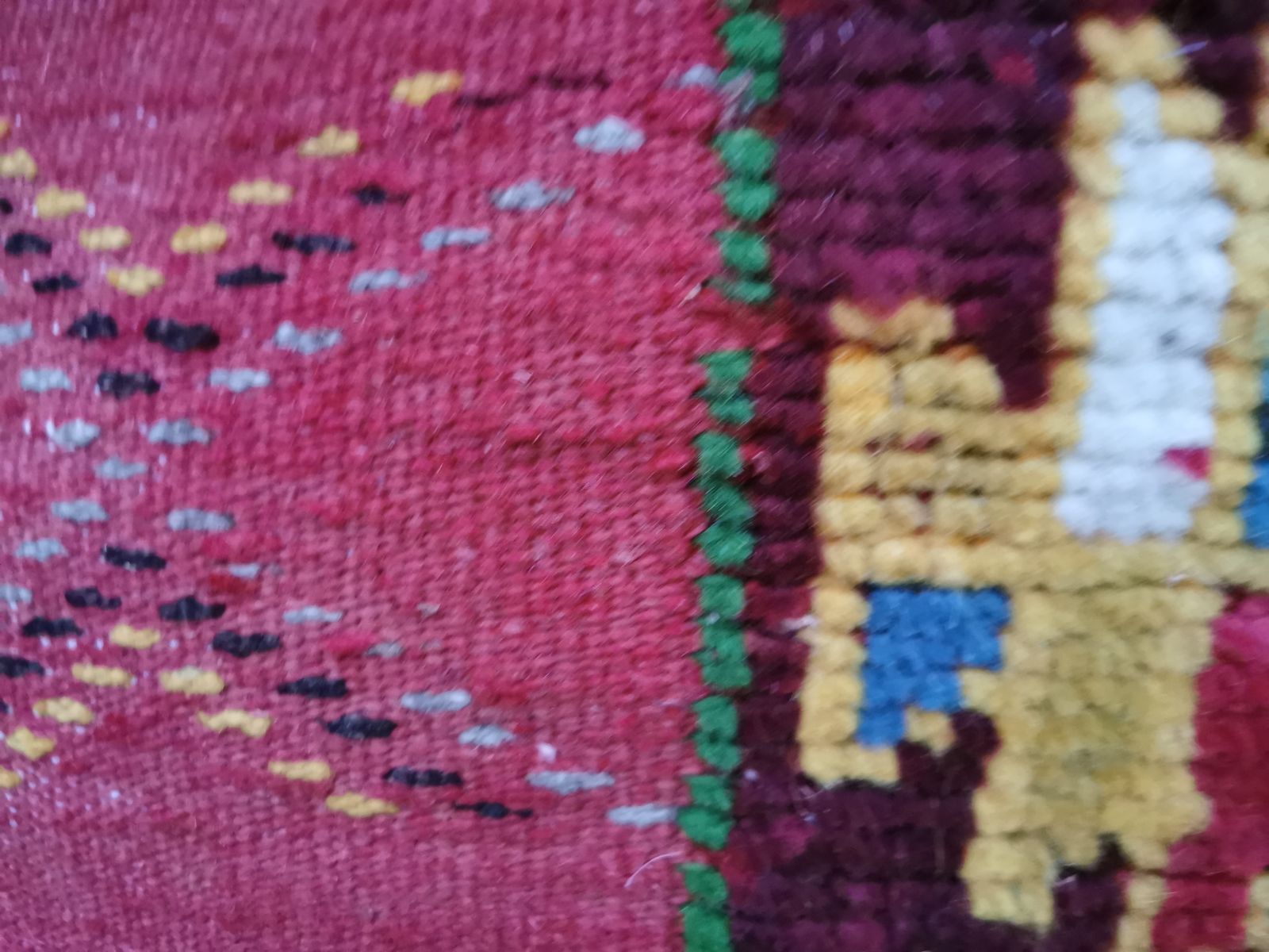 photo for sale Fabulous Traditionl Moroccan Rug. Natural Wool And Camel Hair.8.8x5.1 Ft