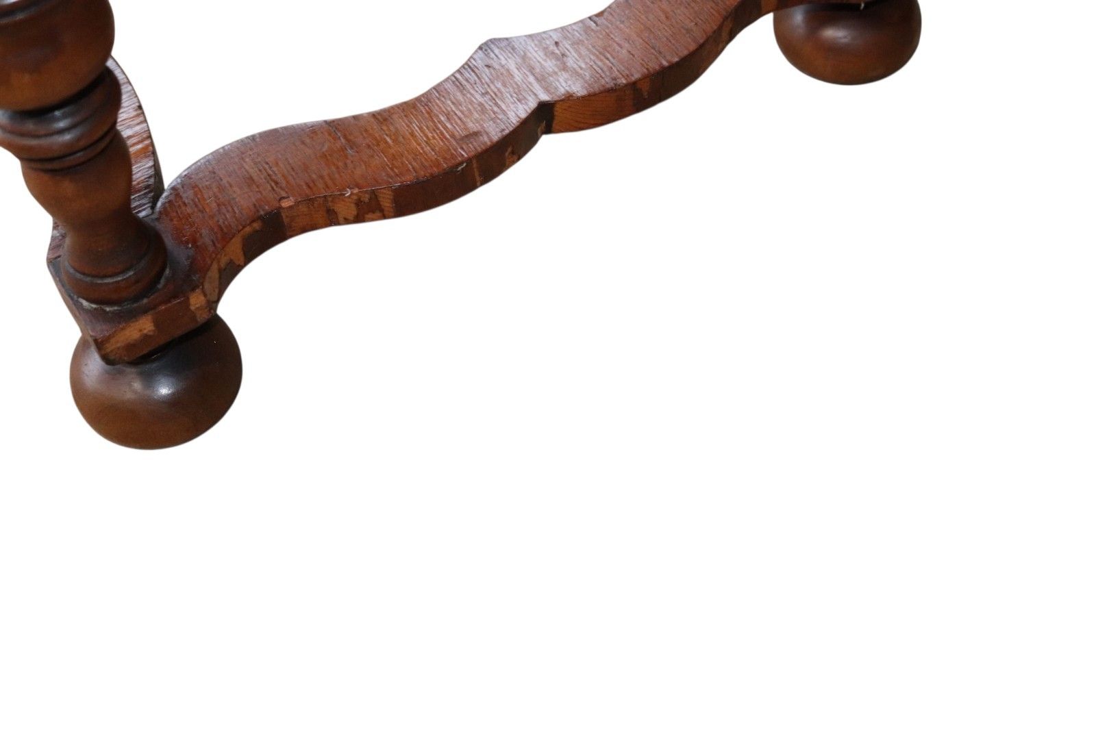 Early 20th Century An​Tique Burr Walnut William & Mary Style Lowboy Hall Table photo vinterior