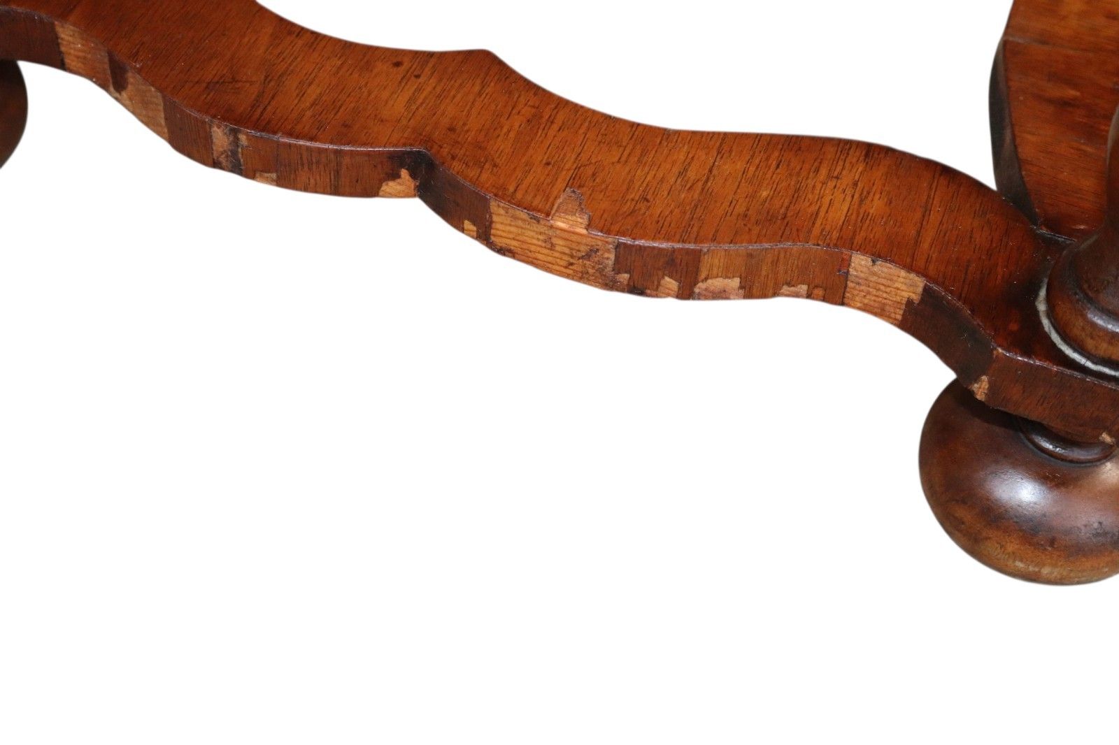 Early 20th Century An​Tique Burr Walnut William & Mary Style Lowboy Hall Table photo buy