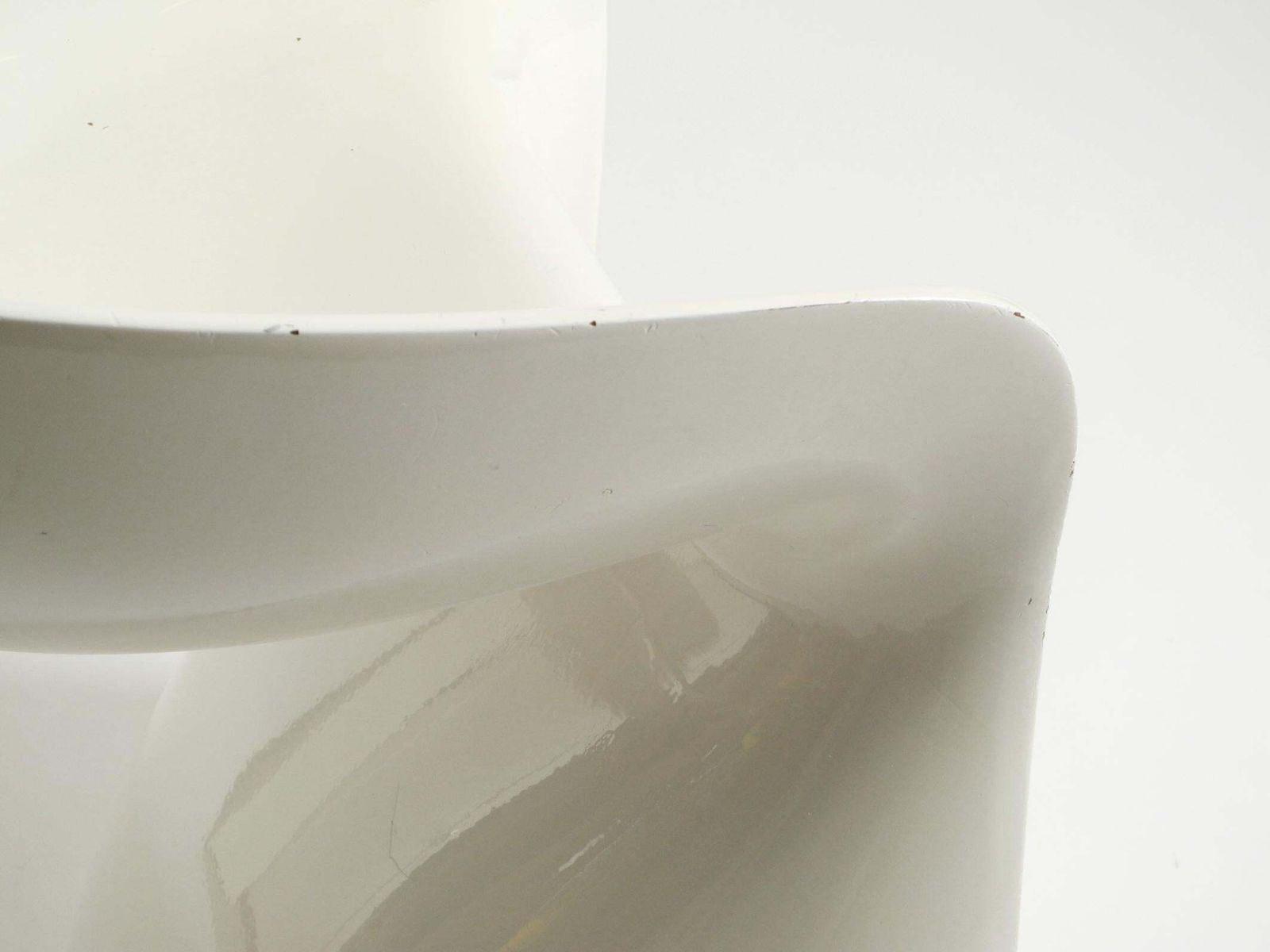 photo vintage White Stool By Winfried Staeb From The 1970s For The Form + Life Collection