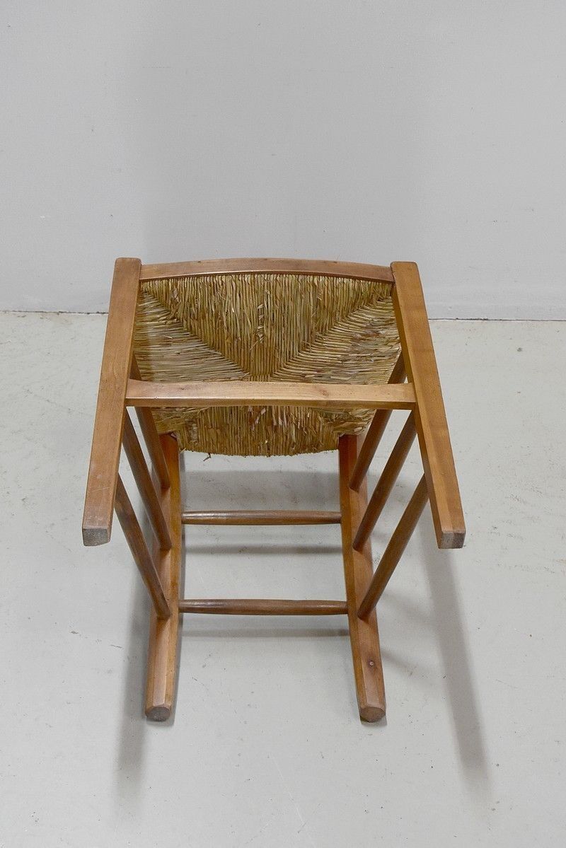 High School Teacher Straw Chair, 1900 photo vinterior