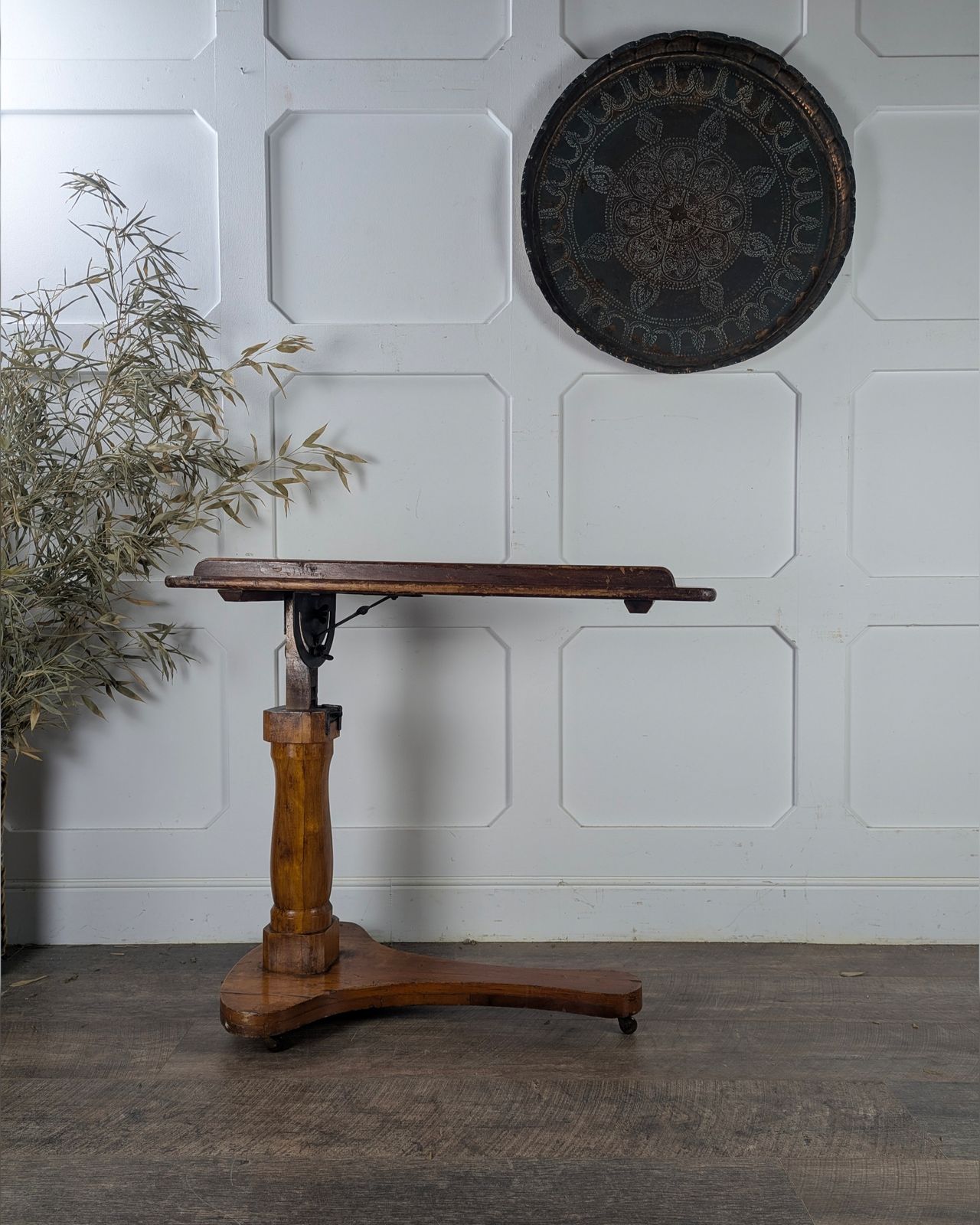 Early 20th Century Adjustable Pine Reading Table / Lectern photo furniture