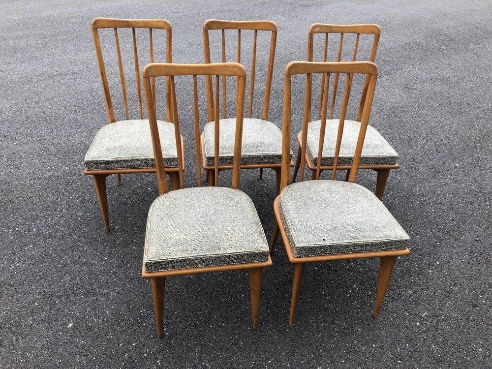 Charles Ramos Chairs, 1950s, Set Of 5 photo furniture
