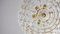 Large Mid Century Brass And Crystal Glass Ceiling Lamp From Palwa photo Lighting